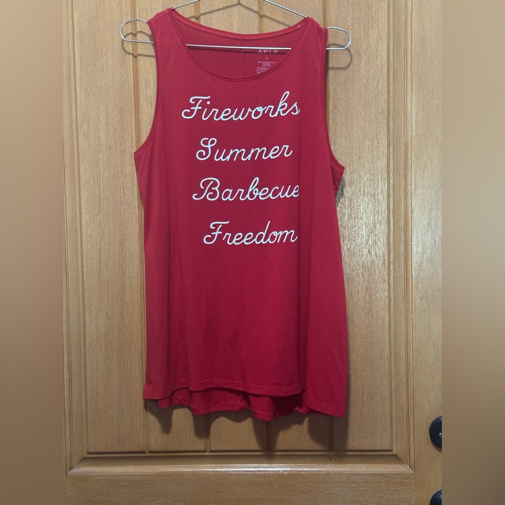 Apt. 9 Pink Sleeveless Tank Top Relaxed Fit